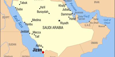 Jizan KSA χάρτης