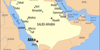 Άμπχα KSA χάρτης