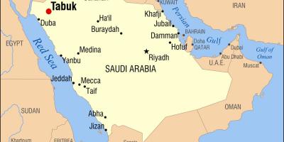 Ταμπούκ KSA χάρτης