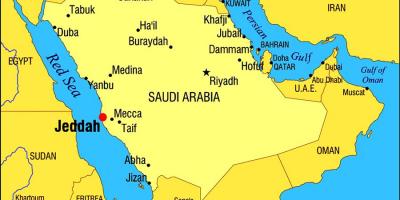 Τζέντα KSA χάρτης
