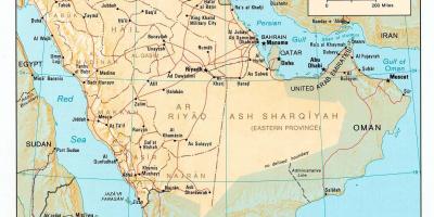 Σαουδική Αραβία χάρτης hd