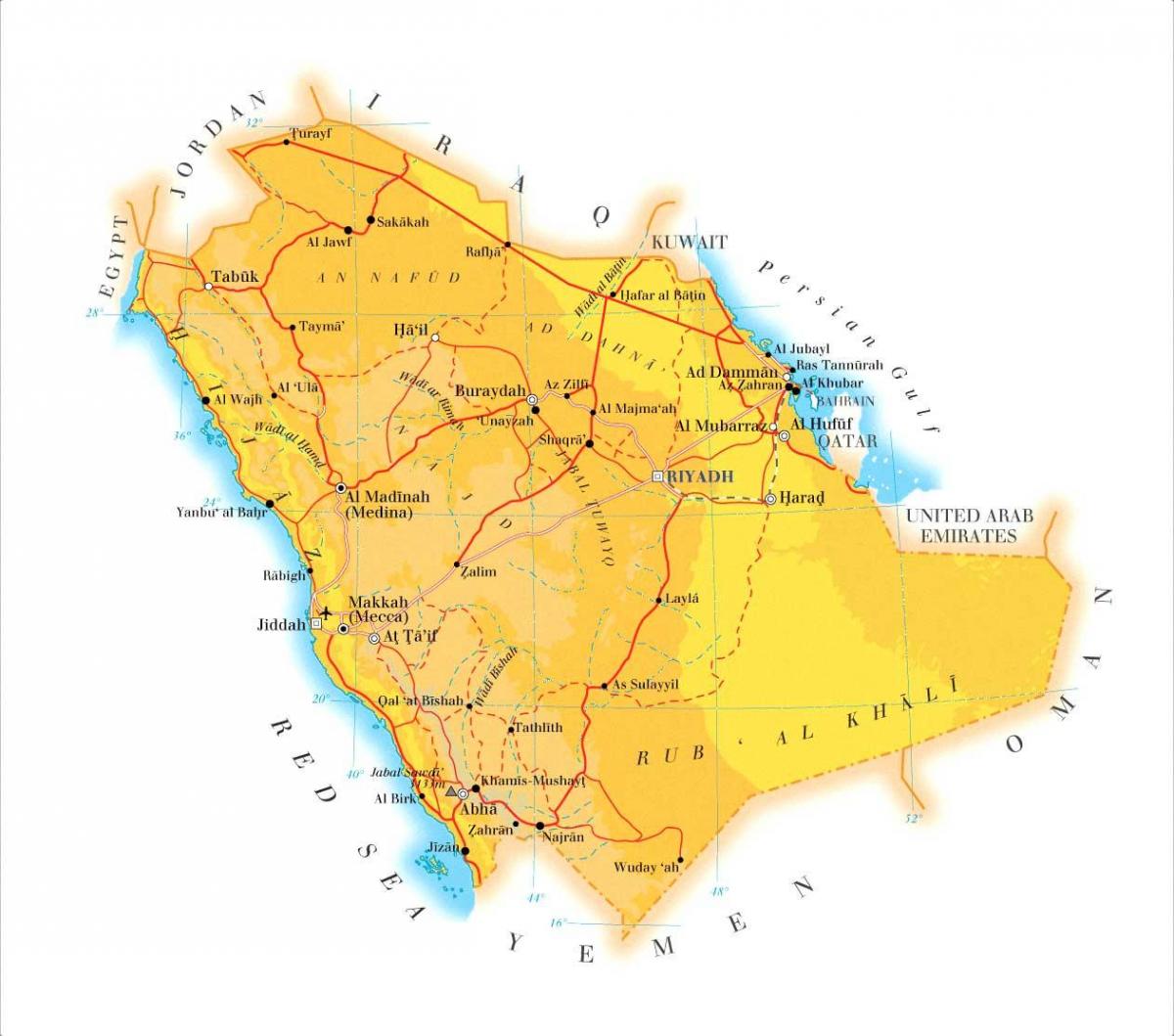 νταμάμ KSA χάρτης