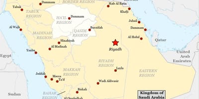 Χάρτης Σαουδική Αραβία, najran